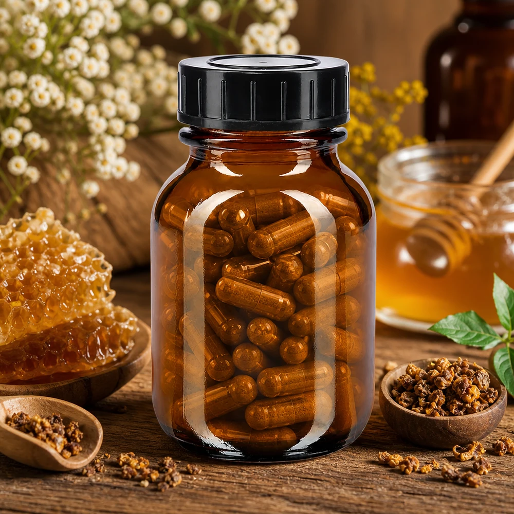 Bocal à col large en verre ambré 50 ml + couvercle à vis Bouteille de pharmacie de 50 ml de qualité supérieure en verre brun anti-UV avec bouchon vissé pratique