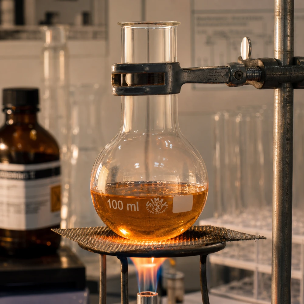 Ballon à fond plat 100 ml à col large, en verre borosilicate avec bord renforcé Fiole de laboratoire graduée 100ml à col large avec marquage clair du volume pour des résultats de mesure exacts