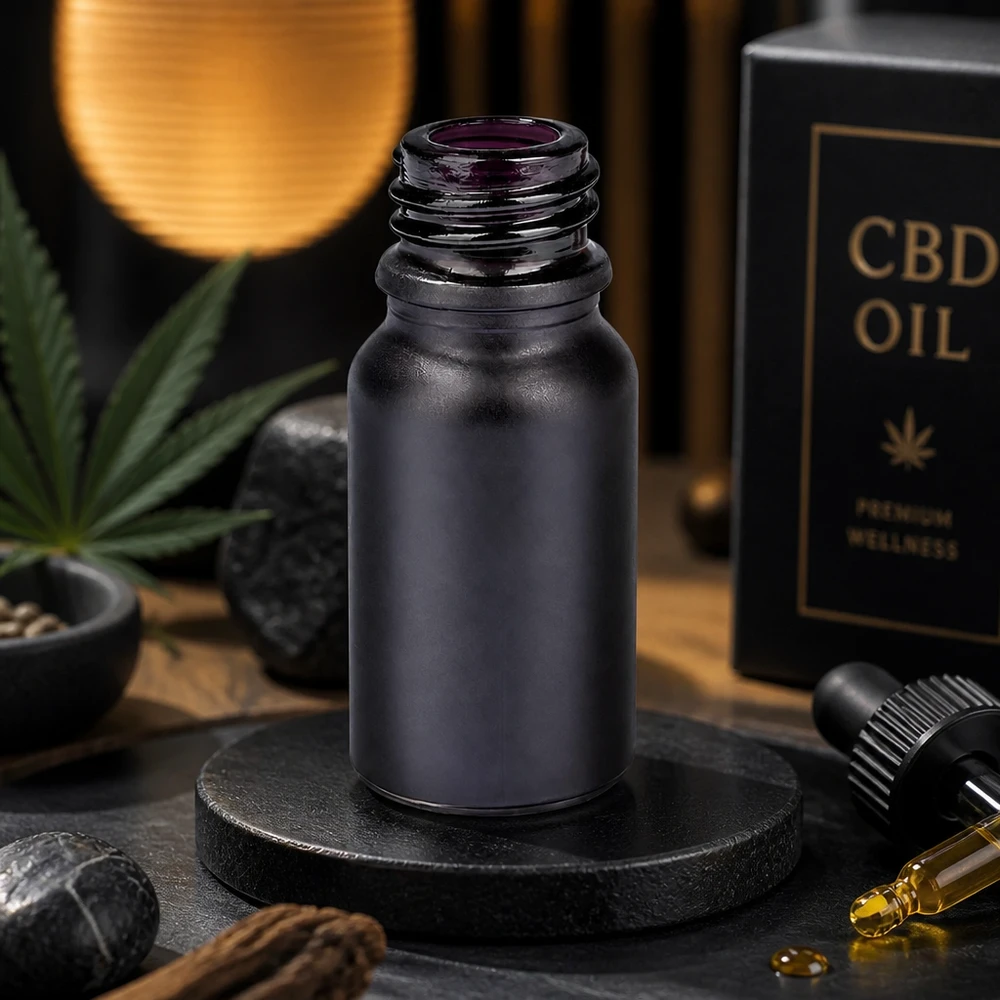 Bouteille de pharmacie professionnelle de 10 ml BlackLine UT18/10 avec une construction en verre robuste pour le secteur pharmaceutique