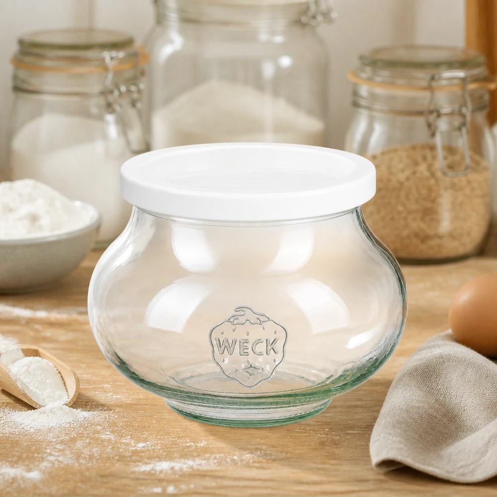 Bocal décoratif de 560 ml avec couvercle hermétique WECK RR80