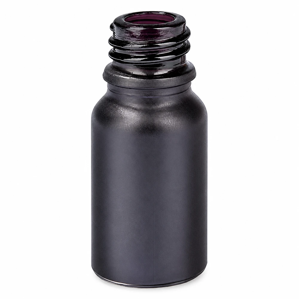 Bouteille en verre compacte de 10 ml BlackLine UT18/10 pour une conservation sûre des substances actives