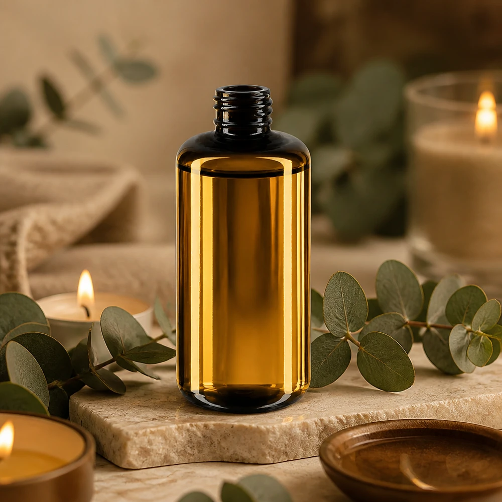 Flacon en verre violet 200 ml GCMI 410/24 (verre Miron) Récipient cosmétique Premium 200ml Draco en verre violet pour une utilisation professionnelle des cosmétiques naturels