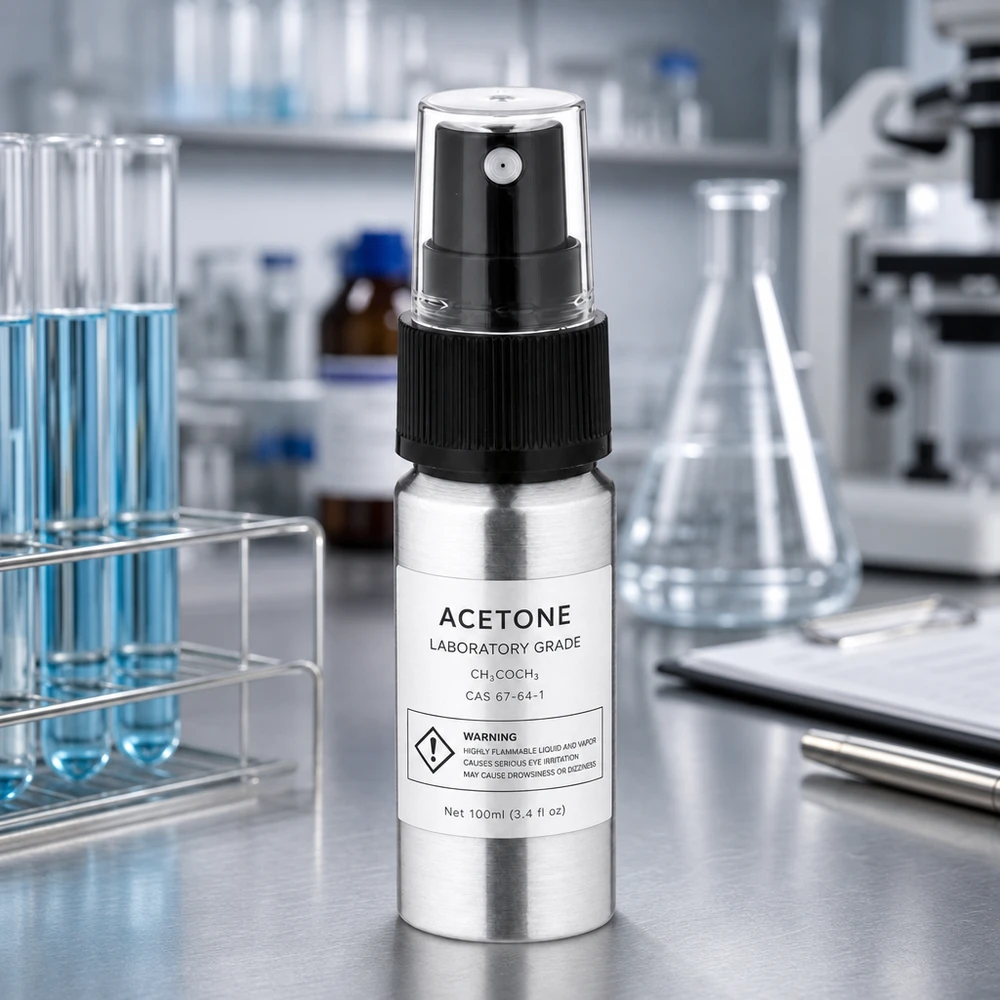 Vaporisateur léger de 20 ml en aluminium avec gaine de protection transparente sur le diffuseur