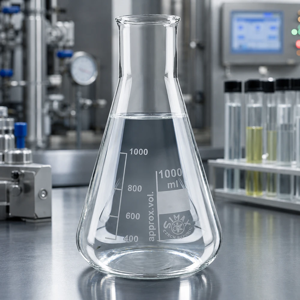 Erlenmeyer 100ml col large, verre borosilicate Erlenmeyer de grande capacité 1000ml au design ergonomique et à la base stable