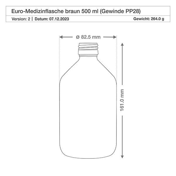 Flacon médical norme européenne de 500 ml avec spray blanc GCMI 28/410 et couvercle transparent, standard Flacon médical norme européenne de 500 ml avec spray blanc GCMI 28/410 et couvercle transparent, standard