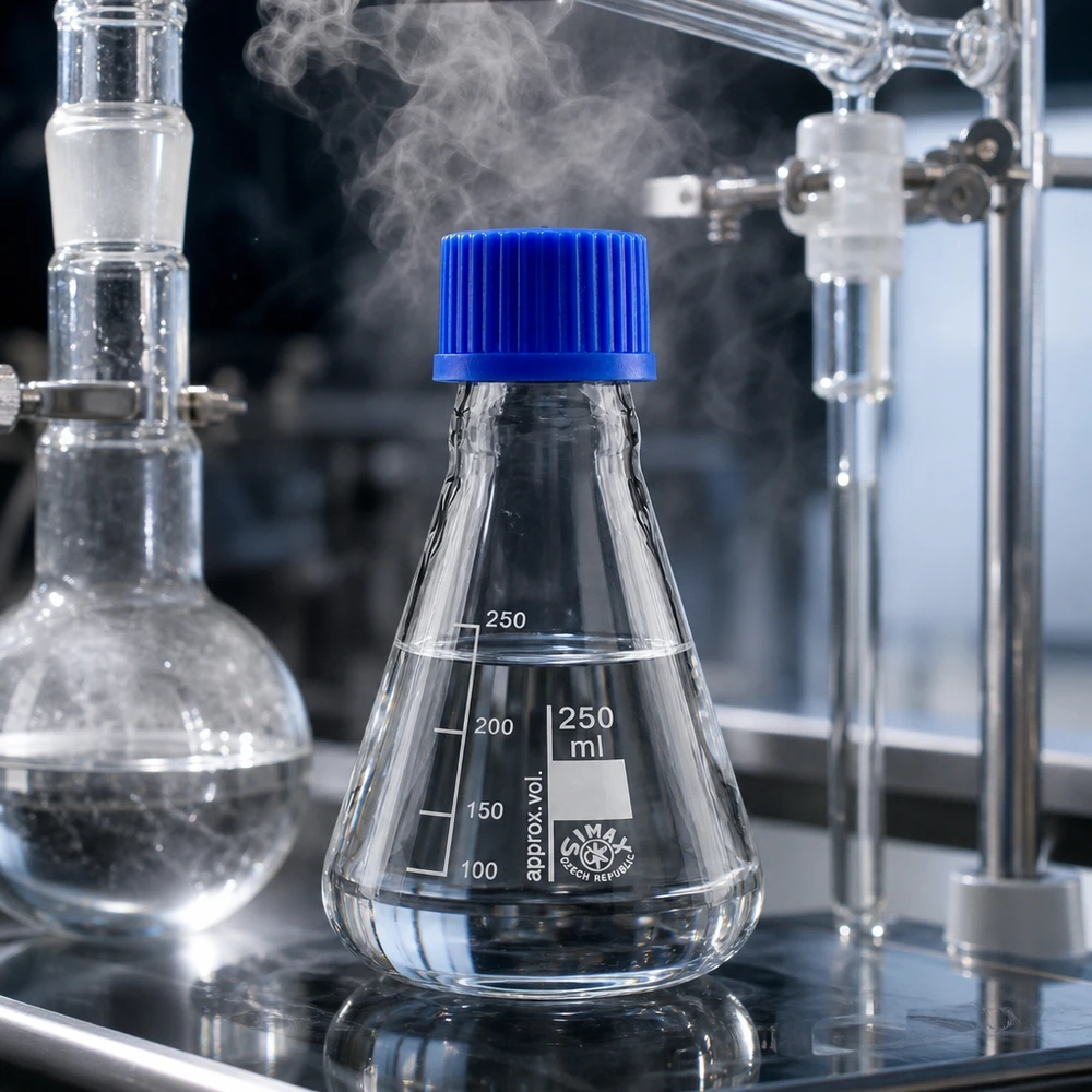 Erlenmeyer 250ml avec fond large pour une stabilité lors d'expériences et de réactions