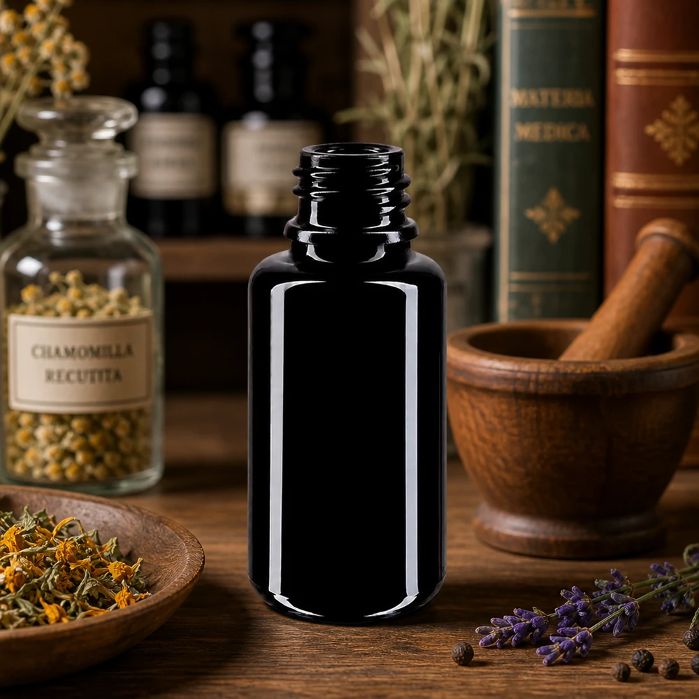 Flacon en verre violet 20 ml DIN18 (verre Miron) Flacon compte-gouttes professionnel Miron en verre violet Orion 20ml pour la qualité pharmaceutique