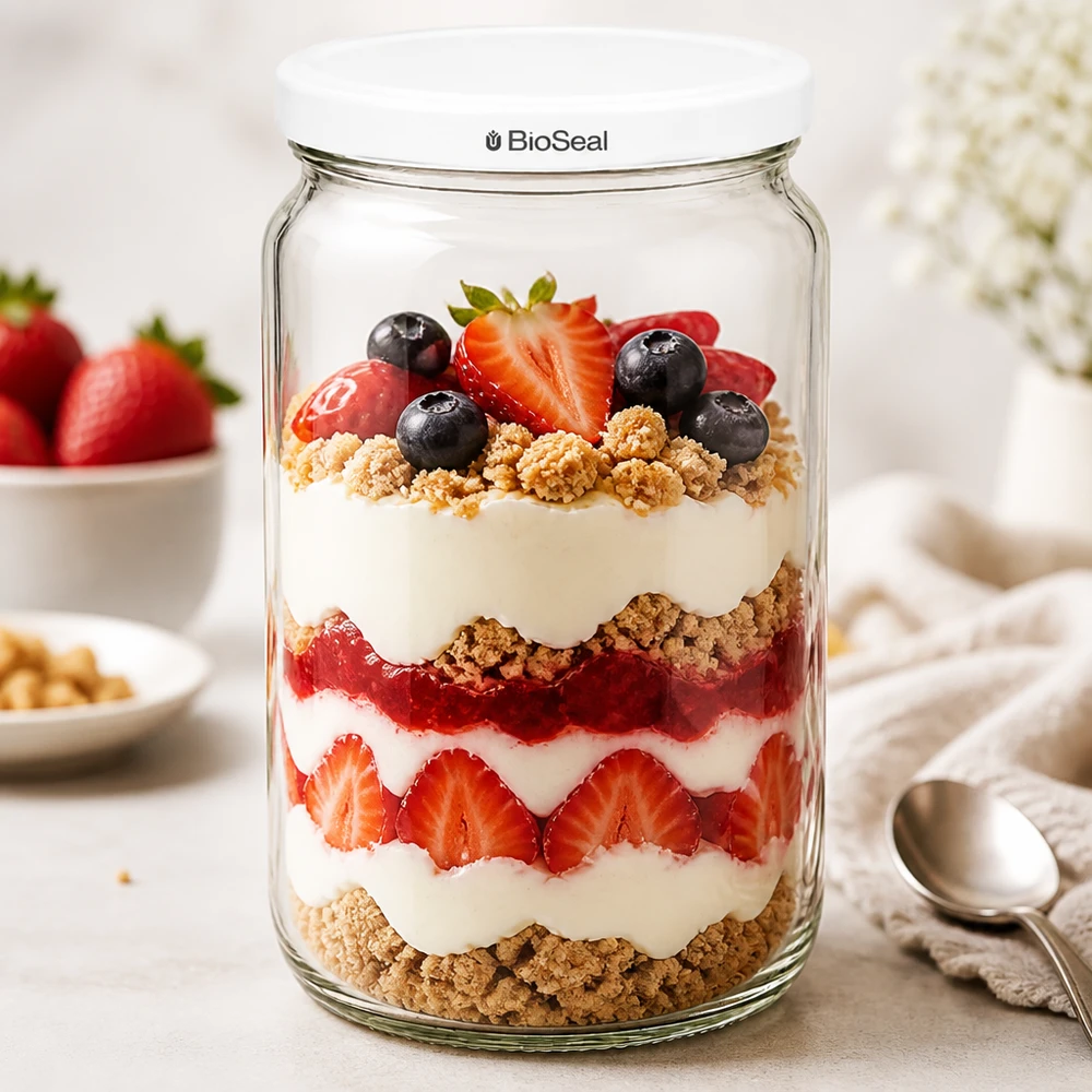 UNiTWIST Runda795 Verre à dessert avec couche de yaourt et de baies parfaites - polyvalent pour les créations sucrées et les desserts