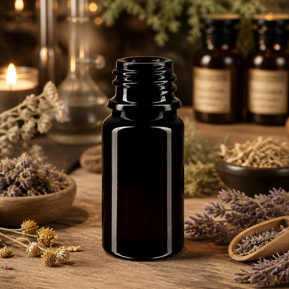 Flacon en verre violet 5 ml DIN18 (verre Miron) Flacon compte-gouttes Orion 5ml de qualité pharmaceutique en verre violet Miron pour applications thérapeutiques