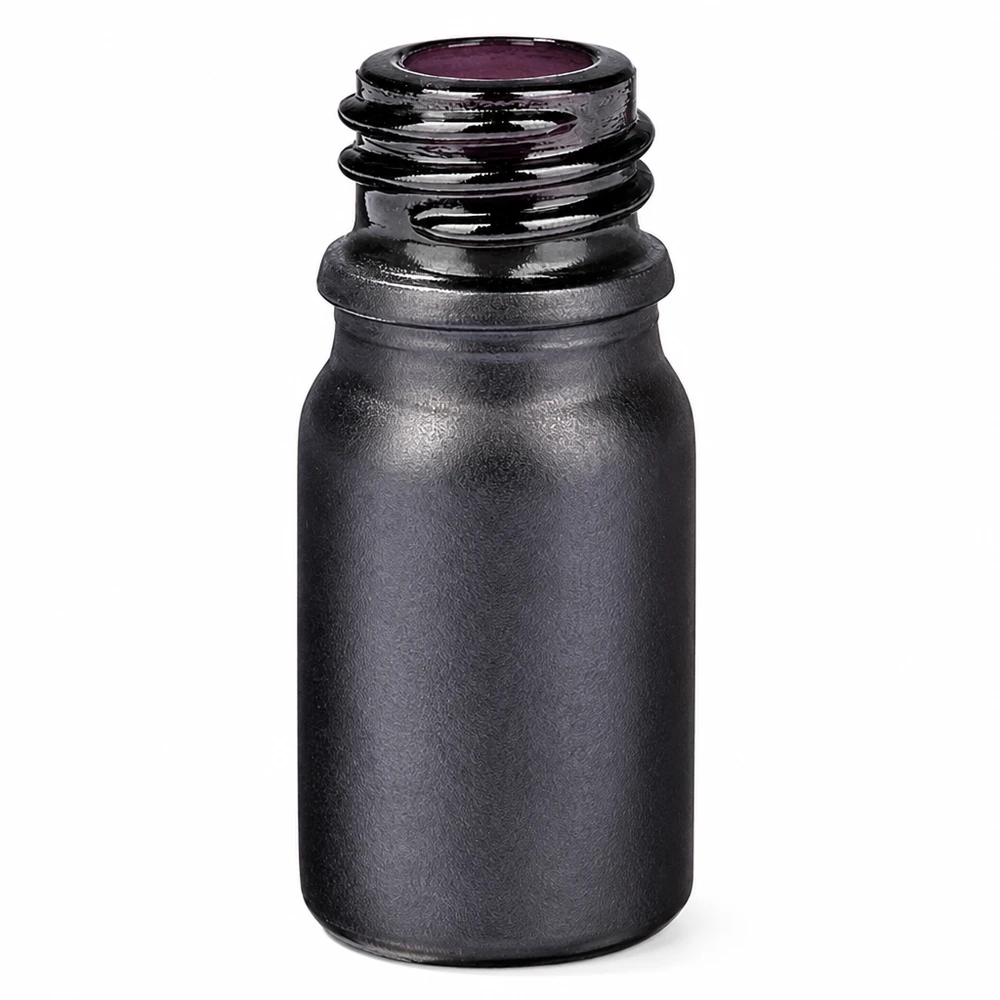 Flacon en verre violet de haute qualité 5ml BlackLine UT18/5 UNiTWIST avec surface noire
