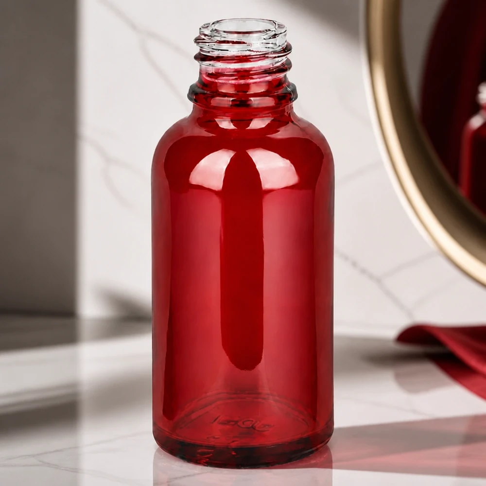 Bouteille de pharmacie professionnelle RedLine UT18/30 UNiTWIST 30ml en verre borosilicaté résistant à la chaleur
