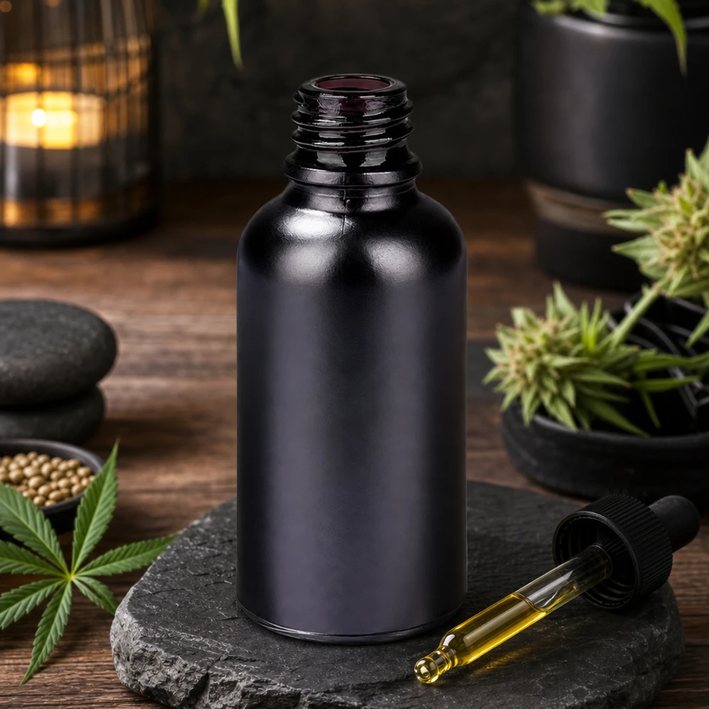 Flacon à pharmacie 30ml BlackLine UT18/30 UNiTWIST Bouteille de pharmacie BlackLine UT18/30 de 30ml en verre robuste, adaptée aux laboratoires et aux pharmacies
