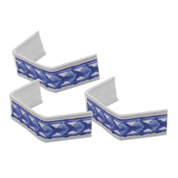 100 clips en papier, longueur 40, bleu et blanc 100 clips en papier, longueur 40, bleu et blanc