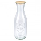 WECK bouteille de jus de fruit 1062ml avec couvercle en bois