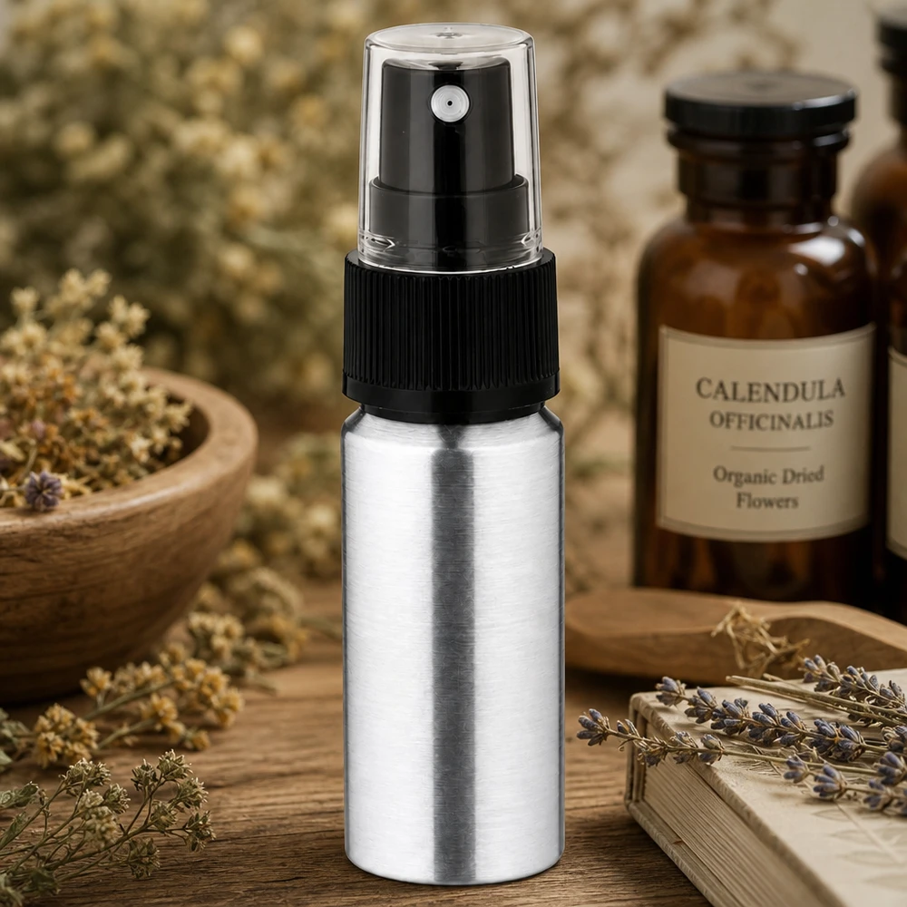 Vaporisateur léger en aluminium de 20 ml - idéal pour les voyages et les applications mobiles