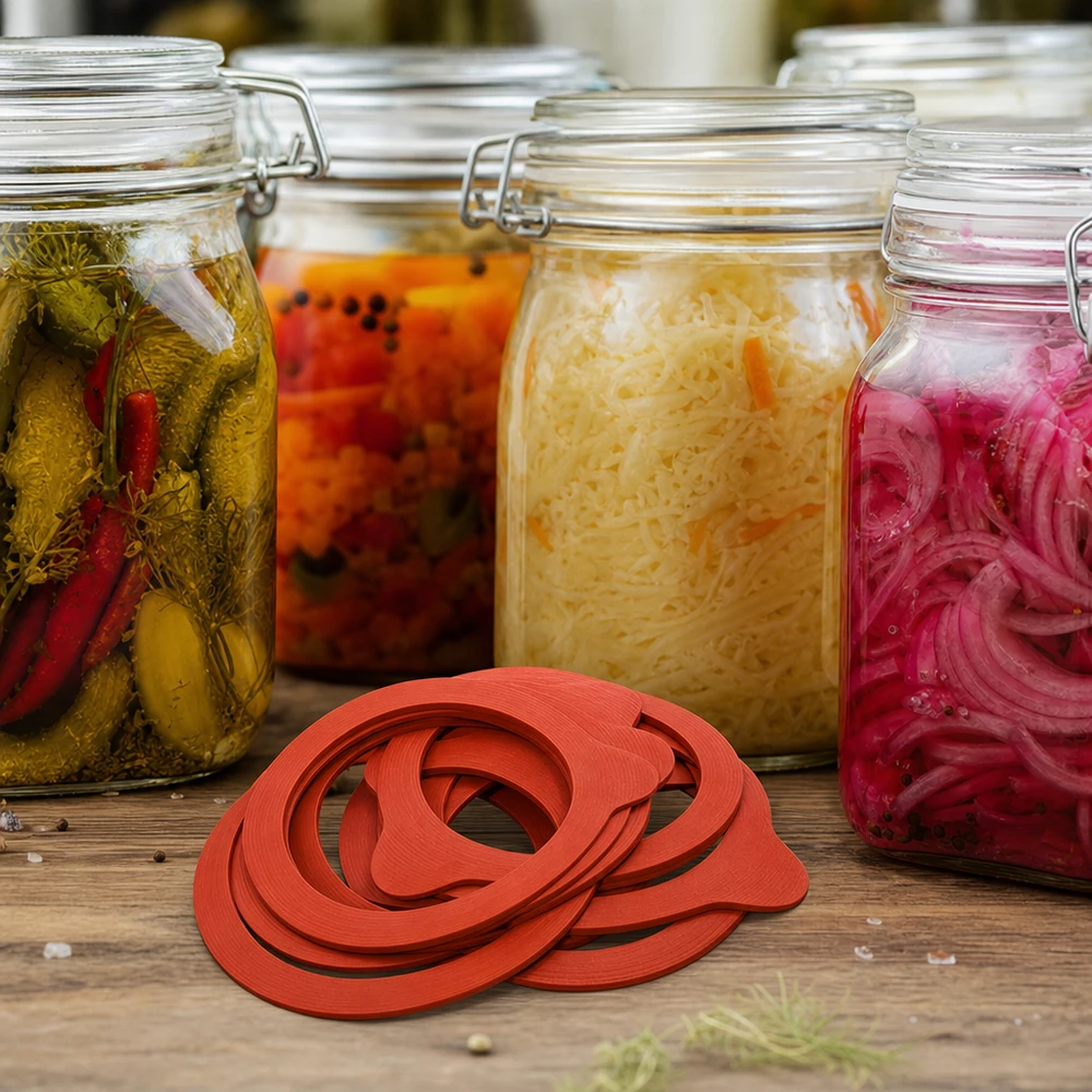 Anneau de mise en conserve en caoutchouc naturel RR60 Anneaux de cuisson RR60 Gomme naturelle avant bocaux de légumes fermentés Choucroute Kimchi Concombres marinés Oignons