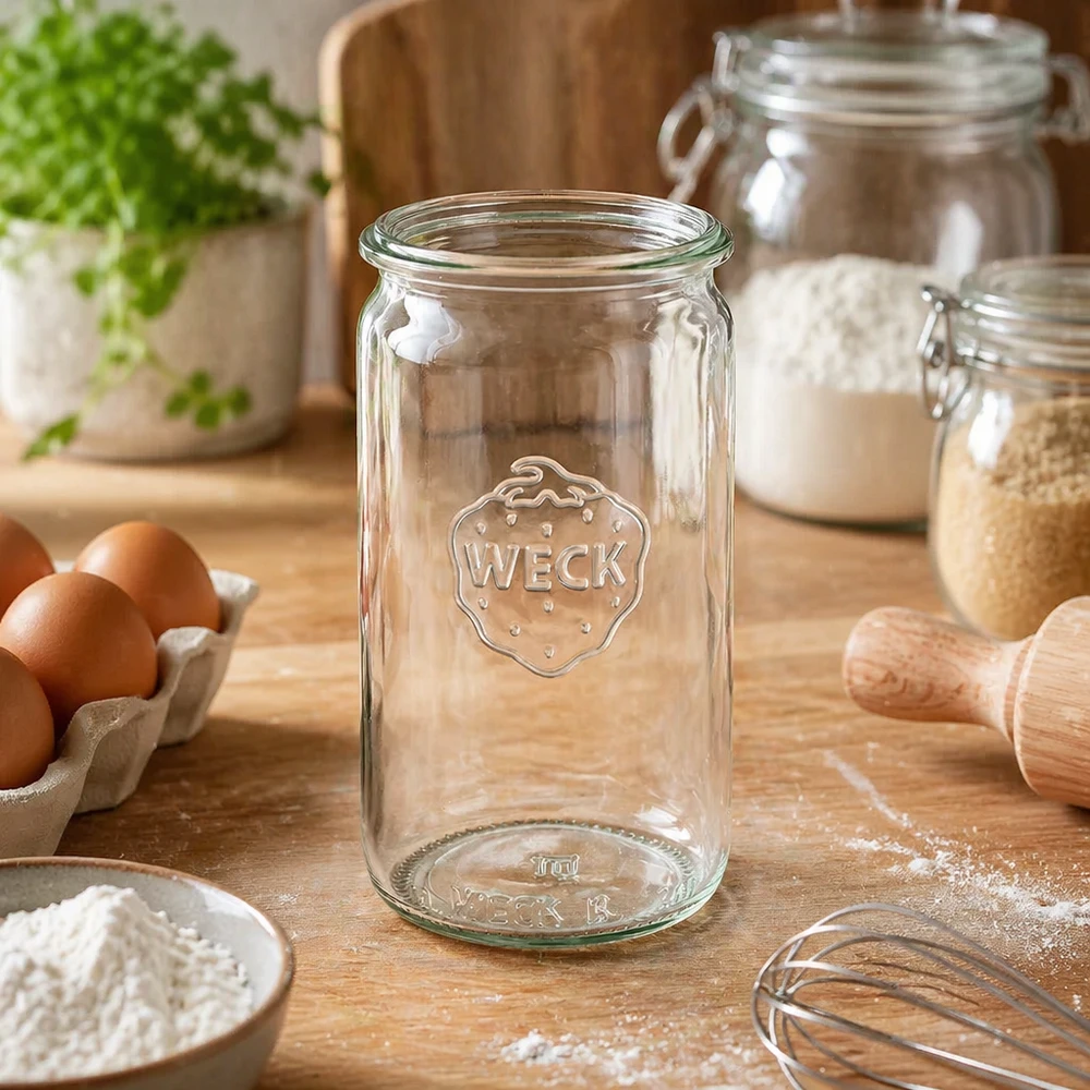 Bocal en verre cylindrique WECK RR60 de 340 ml Bocal en verre cylindrique WECK RR60 de 340 ml