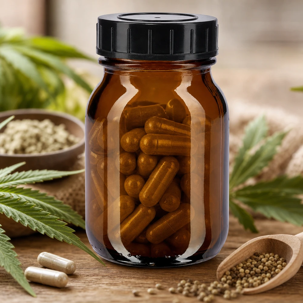 Flacon à col large 75ml en verre brun avec bouchon vissé Bouteille en verre brun de haute qualité de 75 ml avec bouchon à vis, parfaite pour la conservation des compléments alimentaires