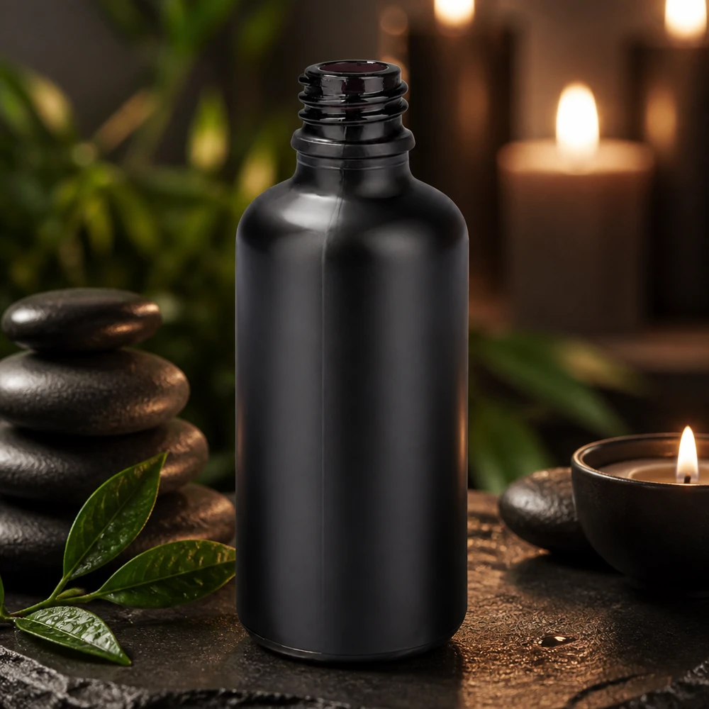 Flacon de 50 ml BlackLine UT18/50 UNiTWIST avec surface mate pour un aspect luxueux