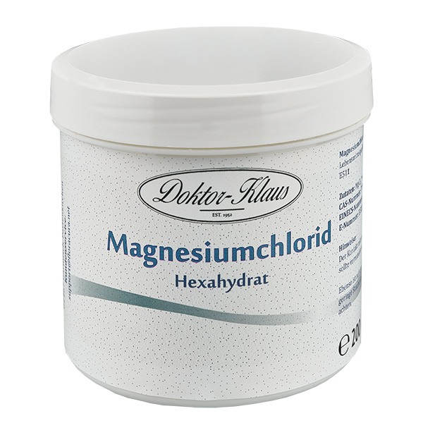 200 g de chlorure de magnésium 6-hydraté E511 Docteur Klaus 200 g de chlorure de magnésium 6-hydraté E511 Docteur Klaus