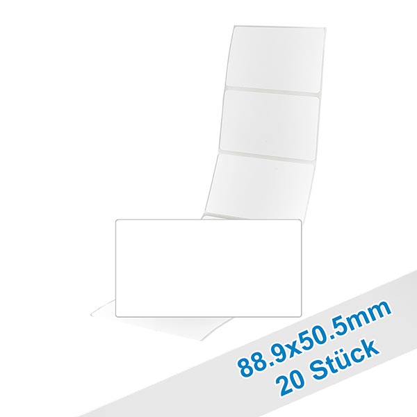 27 étiquettes amovibles blanches, 63x30 mm