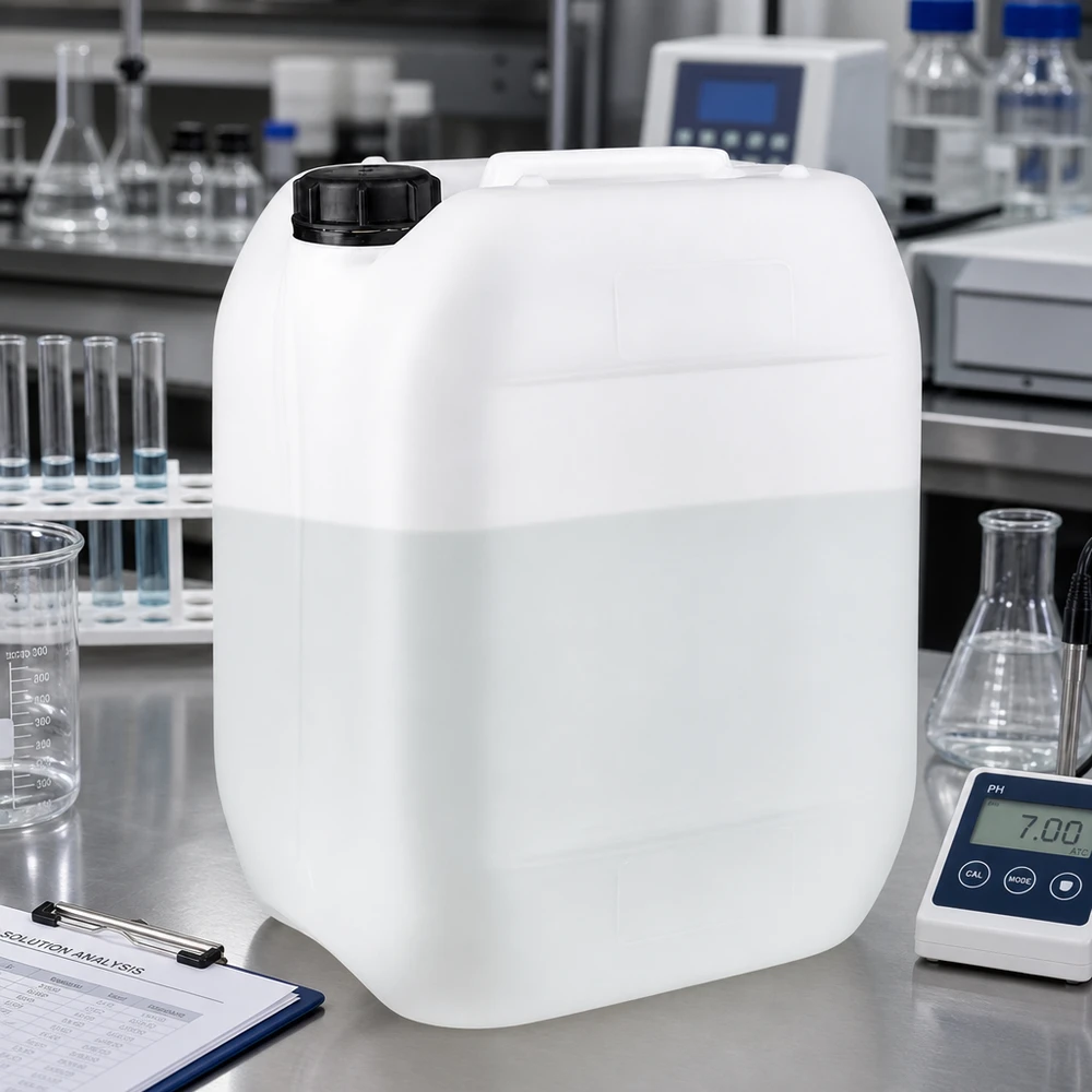 Jerrican de 10 litres avec bouchon à vis Bidon en plastique de 10 L adapté au contact alimentaire, muni d'un bouchon à vis étanche pour un stockage en toute sécurité