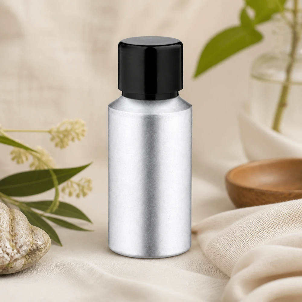 Bouteille polyvalente en aluminium décapé de 30 ml pour les huiles de parfum et les produits cosmétiques liquides