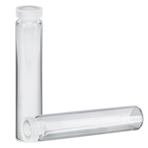 1 tube à échantillon / tube pour essences au bord arrondi, en verre clair 2 ml 1 tube à échantillon / tube pour essences au bord arrondi, en verre clair 2 ml