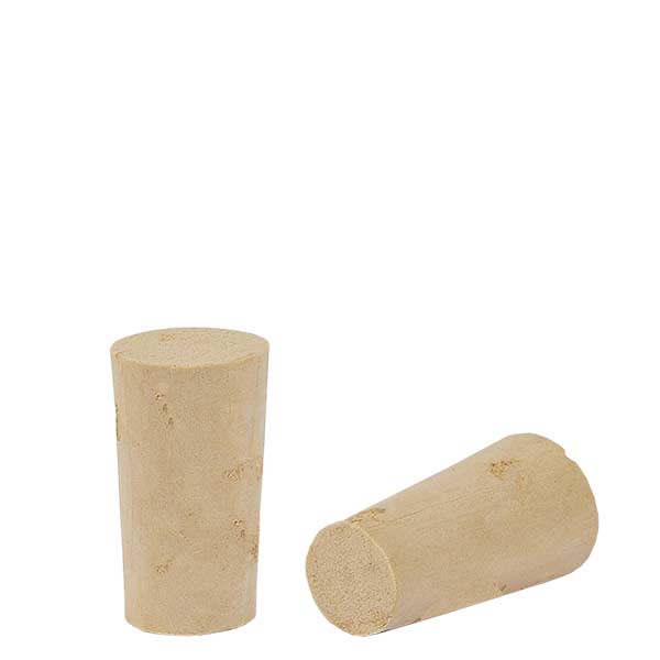 Bouchon de liège naturel (conique) 9/12mm, hauteur 21,5mm Bouchon de liège naturel (conique) 9/12mm, hauteur 21,5mm