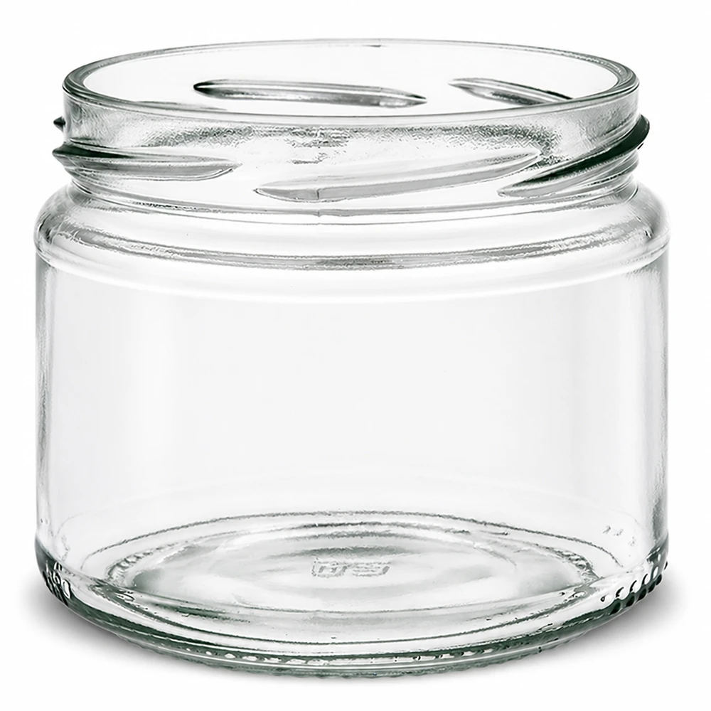 UNiTWIST Runda330 Bocal rond 330ml TO82 vide transparent Bocal de conservation sans couvercle