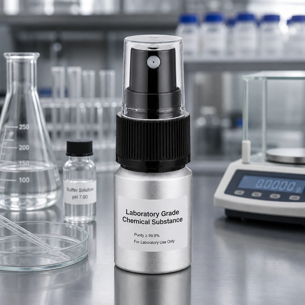 Bouteille en aluminium teinté 10 ml, avec vaporisateur à pompe noir Flacon en aluminium de précision de 10 ml avec une fine pulvérisation, idéal pour les dosages analytiques
