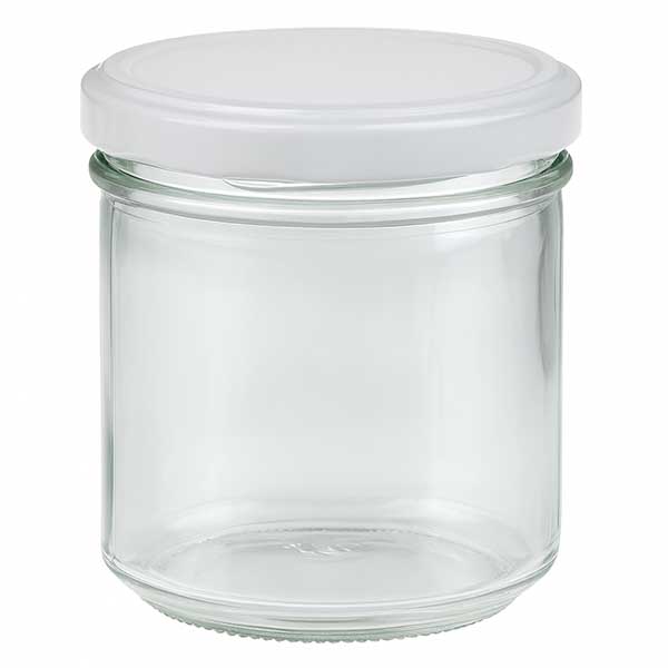 167ml Verre conique avec couvercle BasicSeal blanc UNiTWIST 167ml Verre conique avec couvercle BasicSeal blanc UNiTWIST