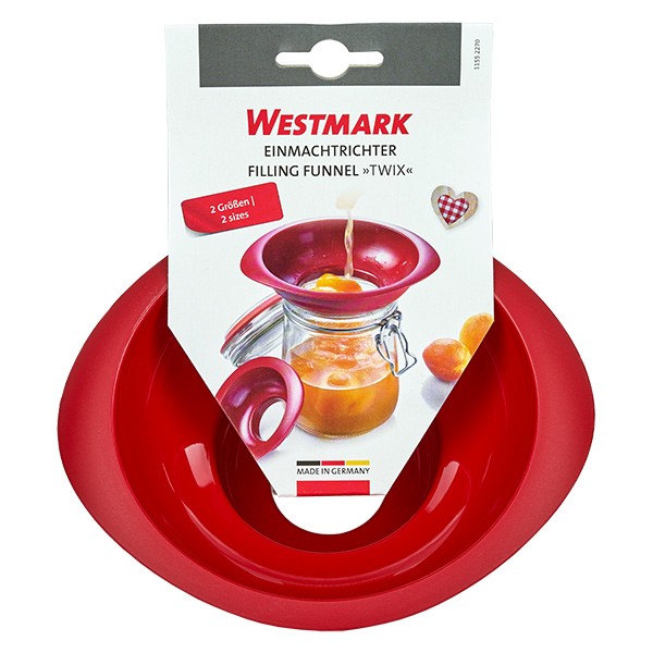 Einmachtrichter 2in1, rot, Polypropylen Einmachtrichter 2in1, rot, Polypropylen