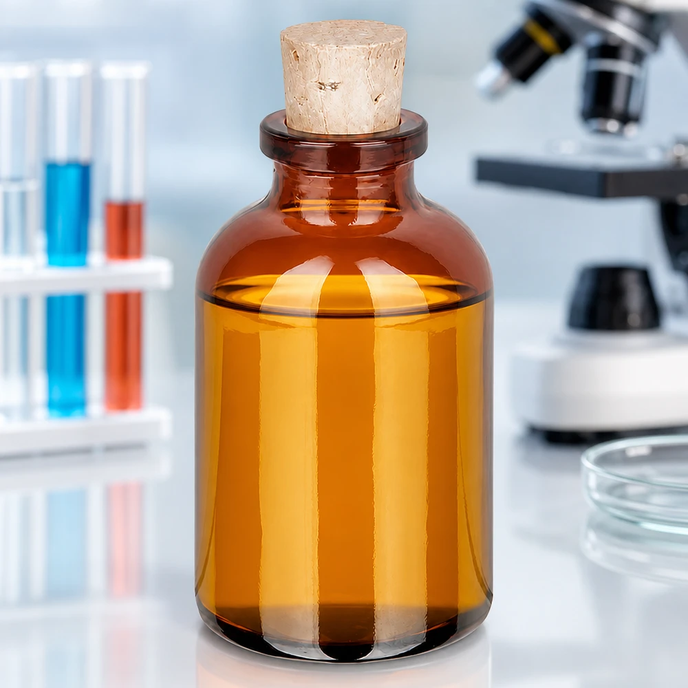Flacon en verre ambré 30 ml avec bouchon de liège 11/14 mm Kompakte Braunglasflasche 30ml mit Korken 11/14mm für Parfum und Hydrolate