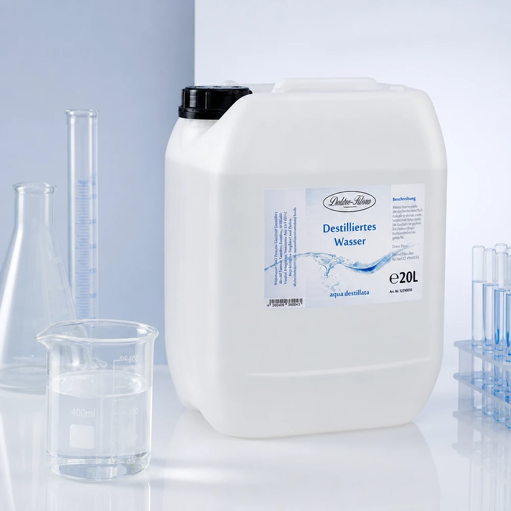 Doktor-Klaus eau distillée 20 litres pour laboratoire et applications scientifiques
