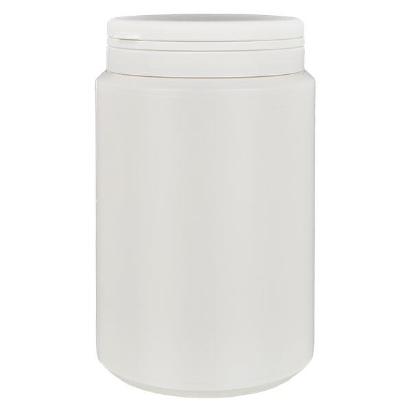 Boîte à comprimés blanche 1000ml + Jaycap inviolable blanc Boîte à comprimés blanche 1000ml + Jaycap inviolable blanc