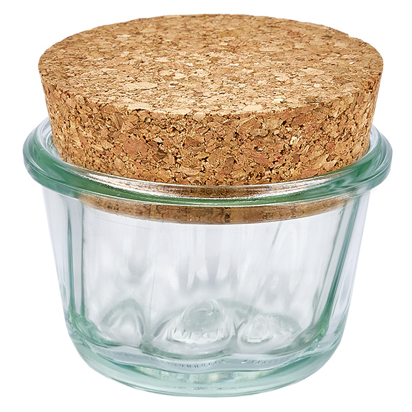 Pot à kouglof 165 ml WECK RR80 avec bouchon nature Pot à kouglof 165 ml WECK RR80 avec bouchon nature