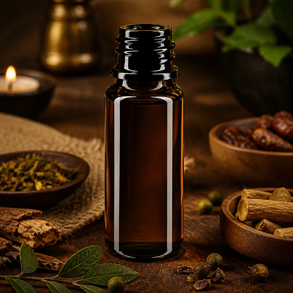 Elégant flacon Mironglas 10ml DIN 18 au design raffiné pour les essences de haute qualité