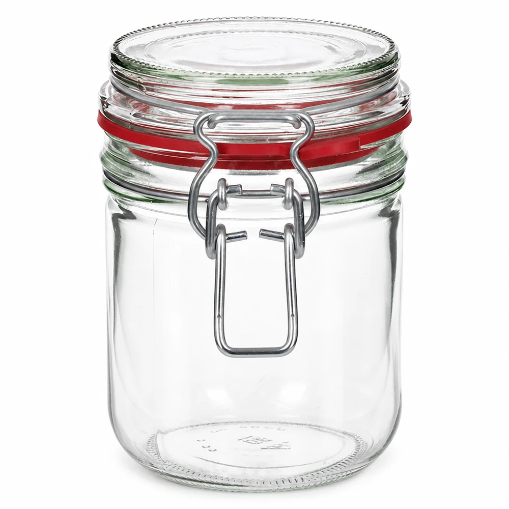 Pot de conservation de 400 ml avec fermeture à étrier pratique pour une conservation sûre des aliments