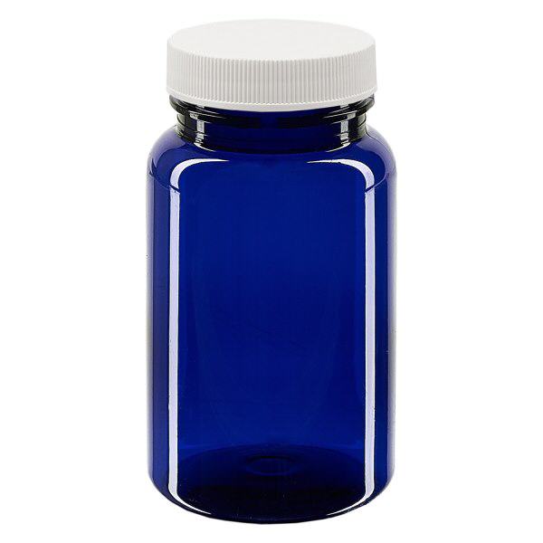 Pot Petpacker bleu cobalt 100 ml, goulot 38 mm avec couvercle étanche SFYP Pot Petpacker bleu cobalt 100 ml, goulot 38 mm avec couvercle étanche SFYP
