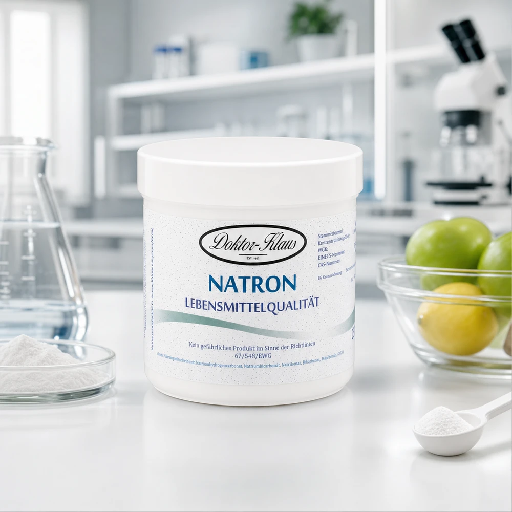 Bicarbonate de soude Doktor Klaus, en boîte blanche de 250 g, apte à l’utilisation alimentaire