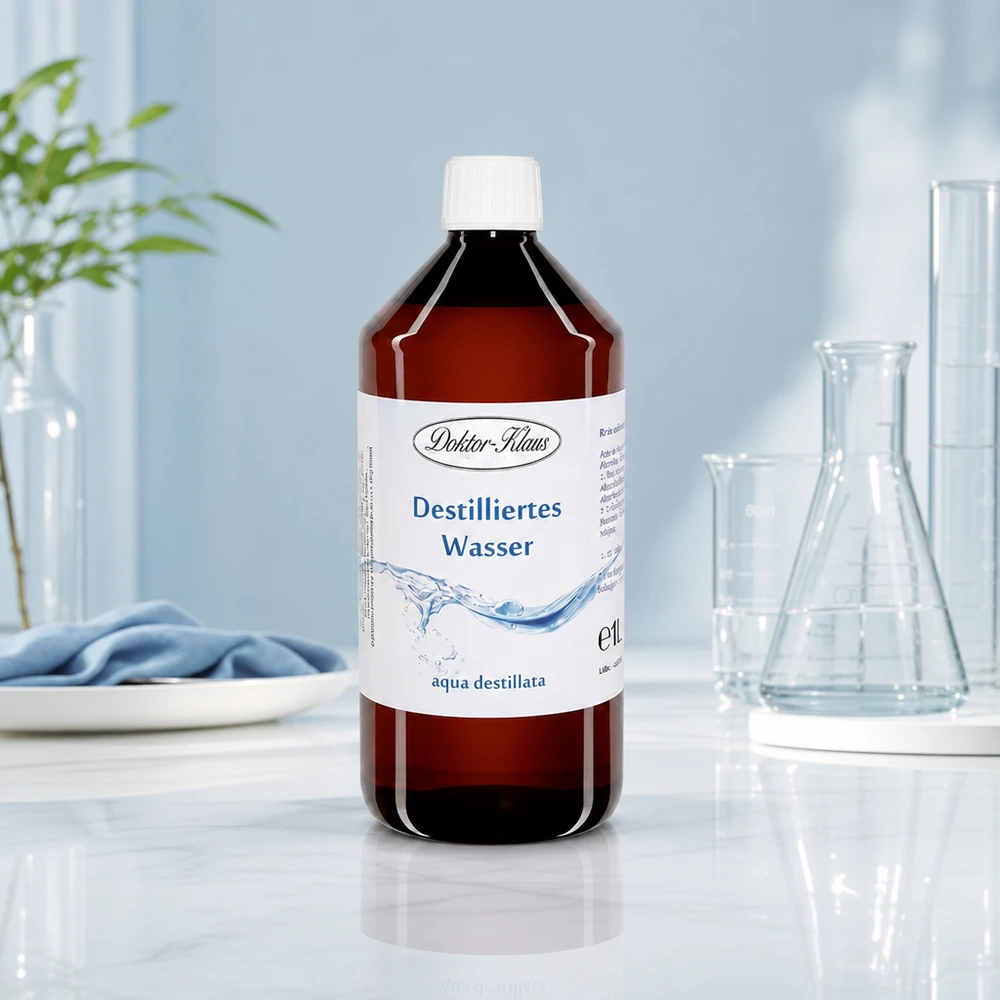 Eau distillée Doktor Klaus - Aqua dest 1 litre en bouteille PET