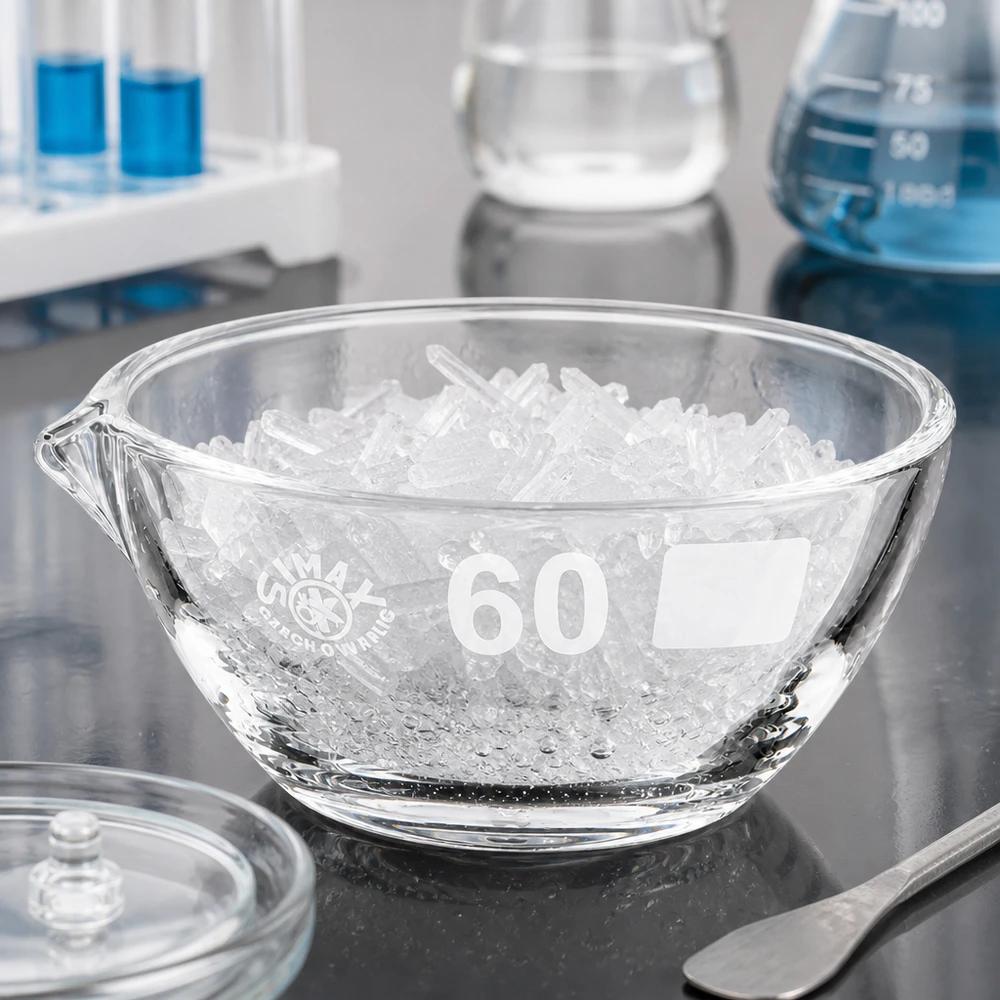 Bol d'évaporation professionnel en borosilicate 45ml avec bec verseur ergonomique ø60mm