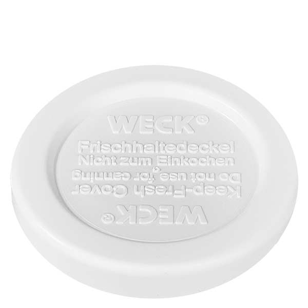 WECK Couvercle fraîcheur blanc RR40 Détail avec écriture en relief pour verre cylindrique de 145ml Couvercle de rechange