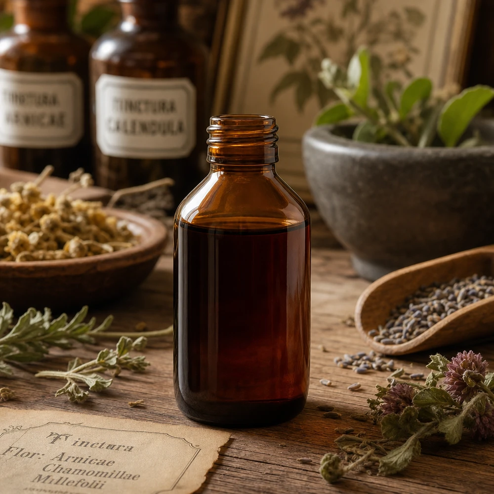 Bouteille en verre brun 100ml PP28 pour les remèdes homéopathiques et les huiles essentielles sans bouchon