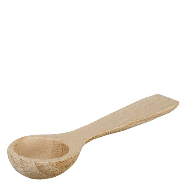 Pelle en bois taille S en forme de cuillère - 77mm de long Pelle en bois petite forme cuillère 7,7cm bois de hêtre naturel Accessoires de cuisine épices sel