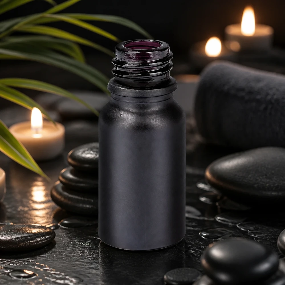 Bouteille de pharmacie de 10ml BlackLine UT18/10 UNiTWIST Flacon cylindrique de 10 ml BlackLine UT18/10 UNiTWIST au design élancé pour tous les besoins