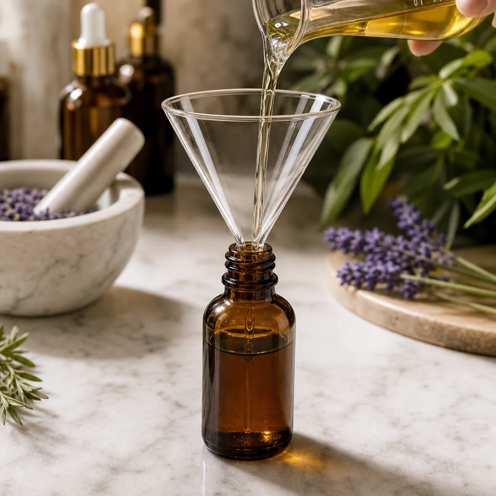 Redresseur de précision en verre borosilicaté 85mm pour les applications aromathérapiques et la fabrication de cosmétiques