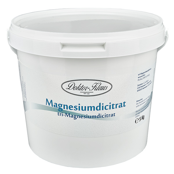 5 kg de dicitrate de magnésium anhydre Doktor-Klaus 5 kg de dicitrate de magnésium anhydre Doktor-Klaus
