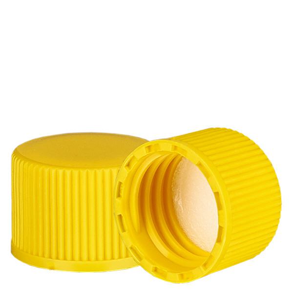 Bouchon à vis jaune avec joint en PE, S20x3 Bouchon à vis jaune avec joint en PE, S20x3